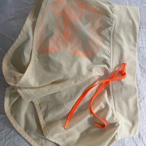 Chanel Cream and Orange Athletic Shorts